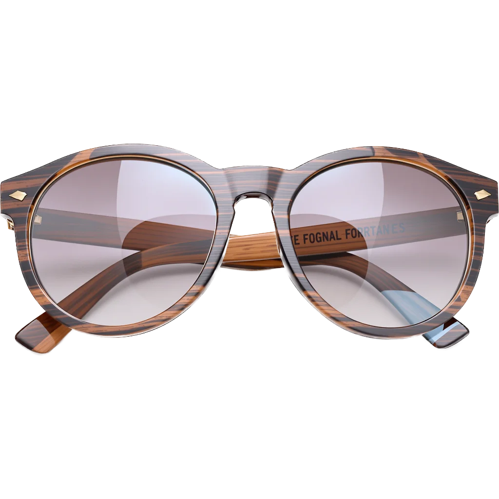 Lentes Redondos Madera